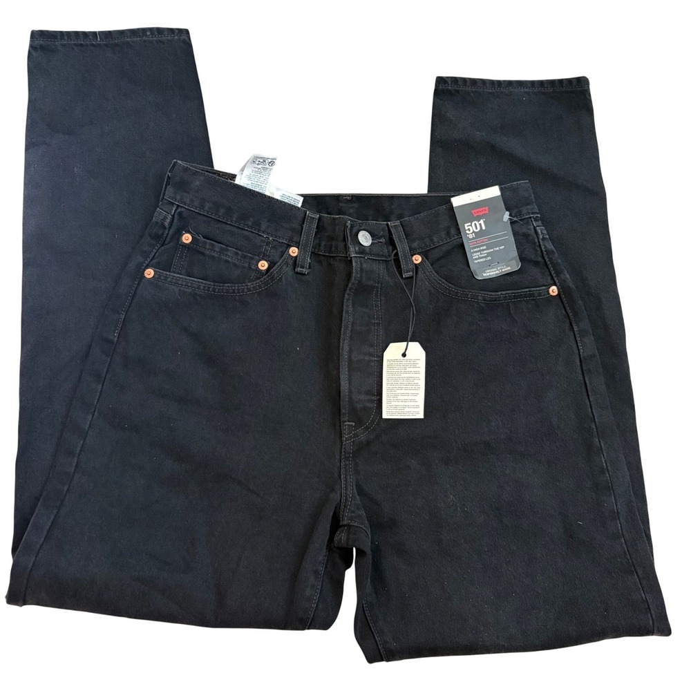 NEW LEVI'S 501 '81 Jean Black Wash Size 30x 31